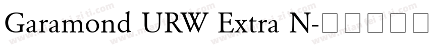 Garamond URW Extra N字体转换
